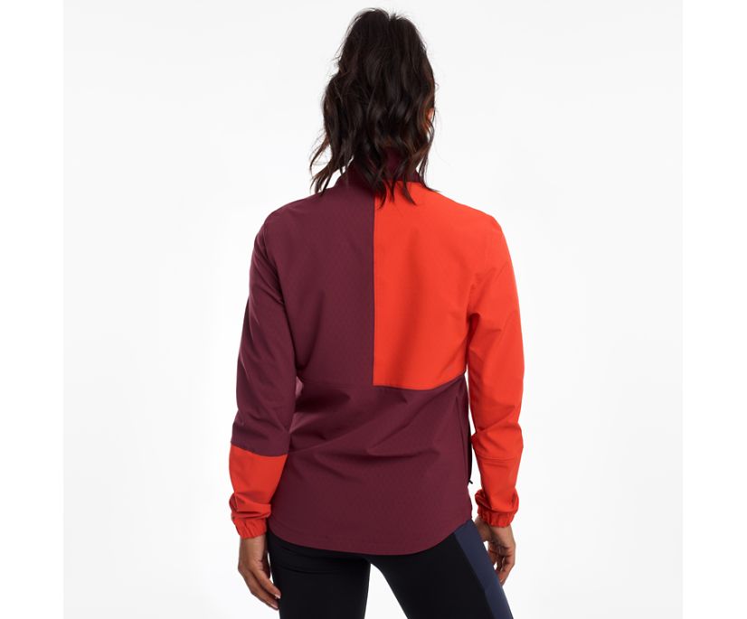 Saucony Bluster Women's Jackets Red / Burgundy | Canada 269OKIR